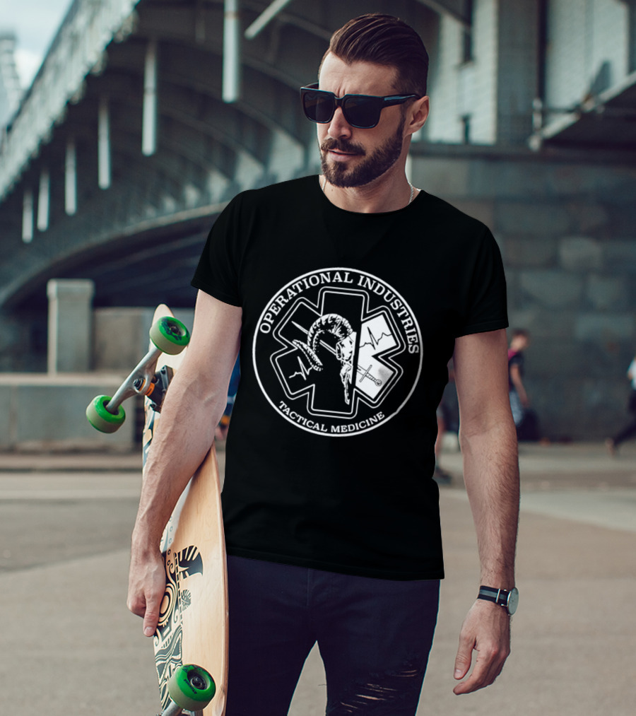 Operational Industries Tactical Medicine Star Of Life With Snake T-Shirt