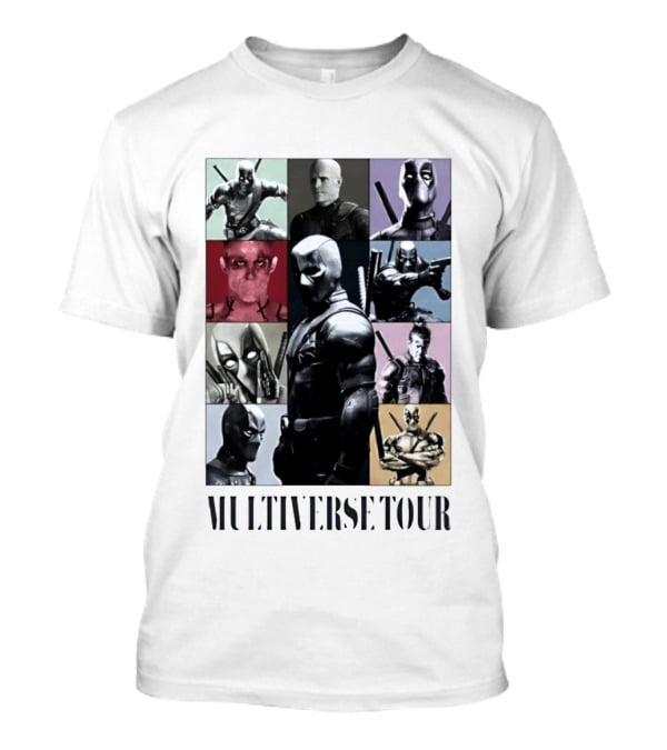 Deadpool Multiverse Tour Marvel Ryan Reynolds T-Shirt