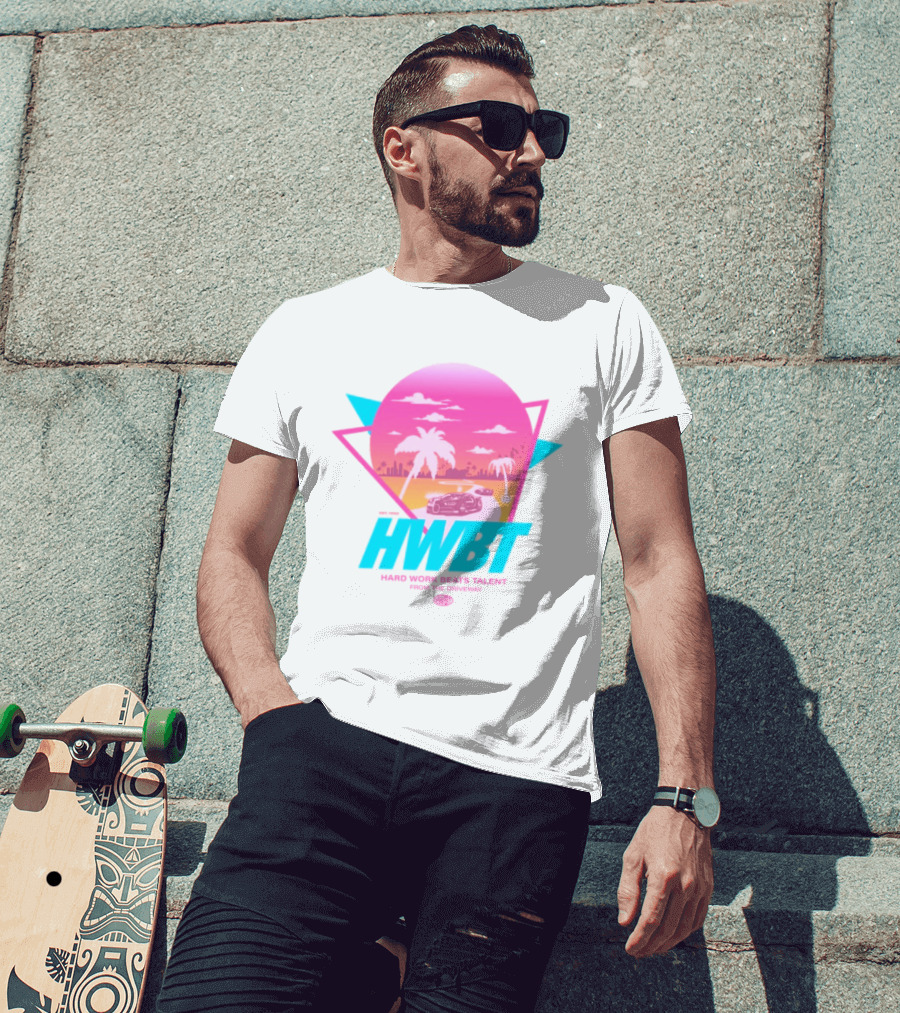 HWBT Miami Dreams Sunset Drive Neon T-Shirt