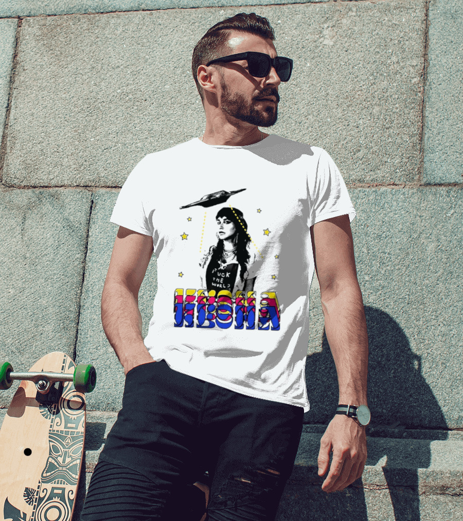 Kesha UFO Space Stars Tie Dye T-Shirt