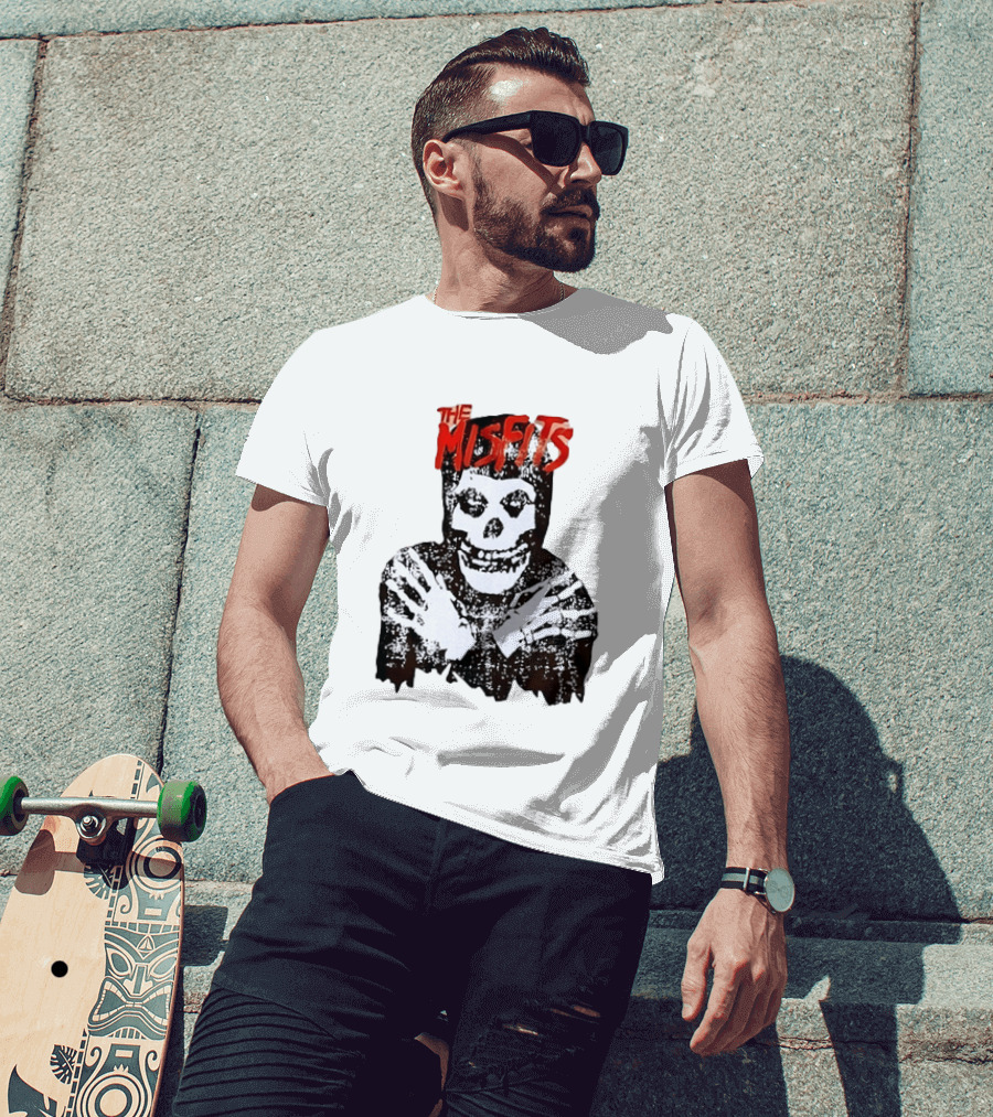 The Misfits Crimson Ghost Skull Punk Rock T-Shirt