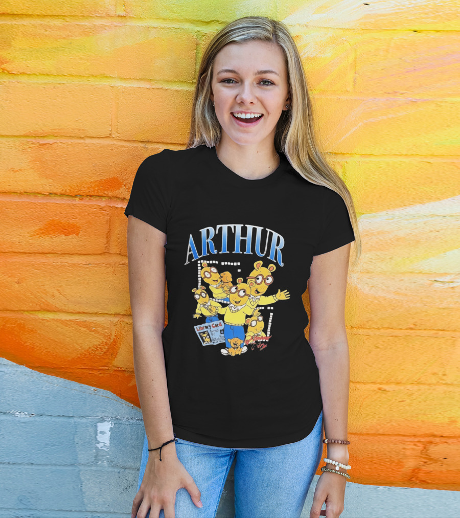 Arthur Read And Pal Library Card Elwood City PBS Kids T-Shirt