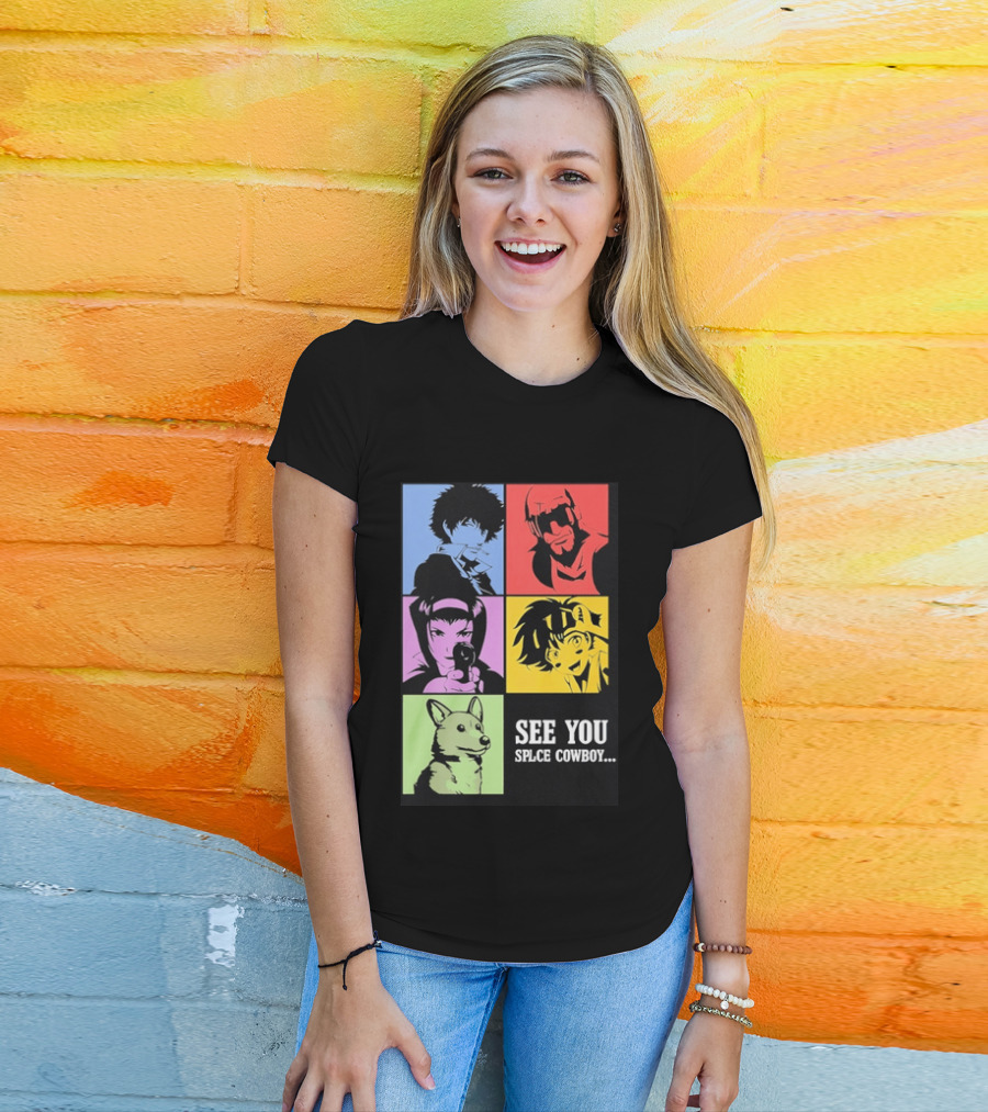 Cowboy Bebop See You Space Cowboy With Character Grid T-Shirt
