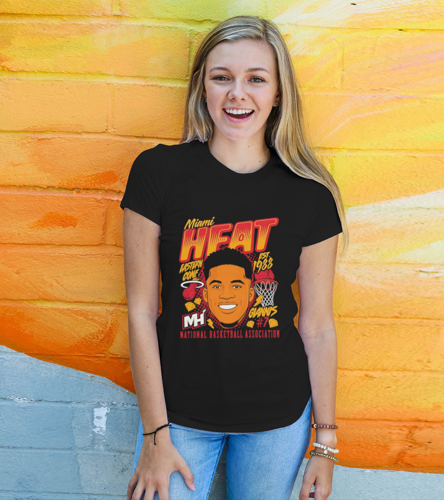 Miami Heat Giannis Antetokounmpo Est 1988 National Basketball Association T-Shirt
