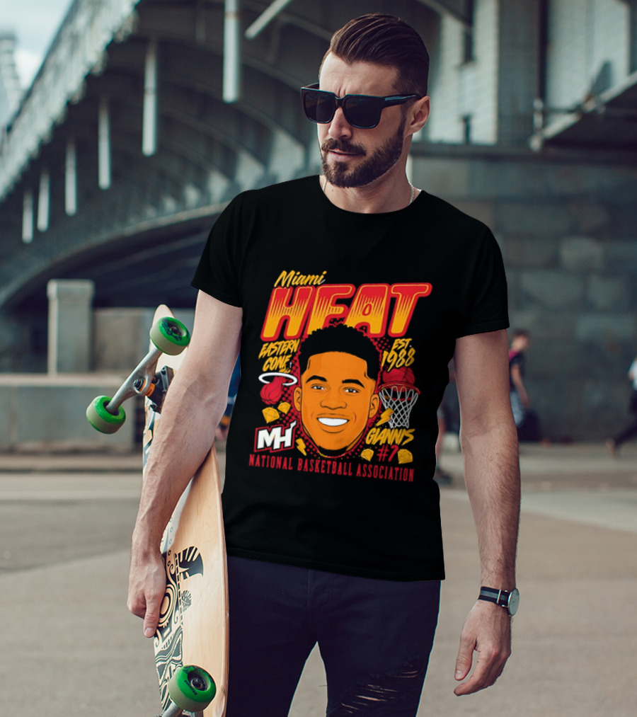 Miami Heat Giannis Antetokounmpo Est 1988 National Basketball Association T-Shirt