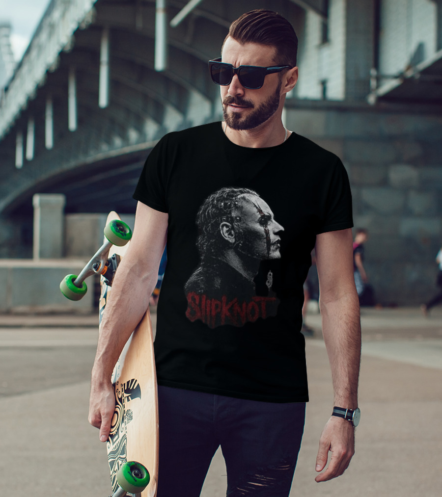 Slipknot People Like Sht Duality Band Mask Profile T-Shirt