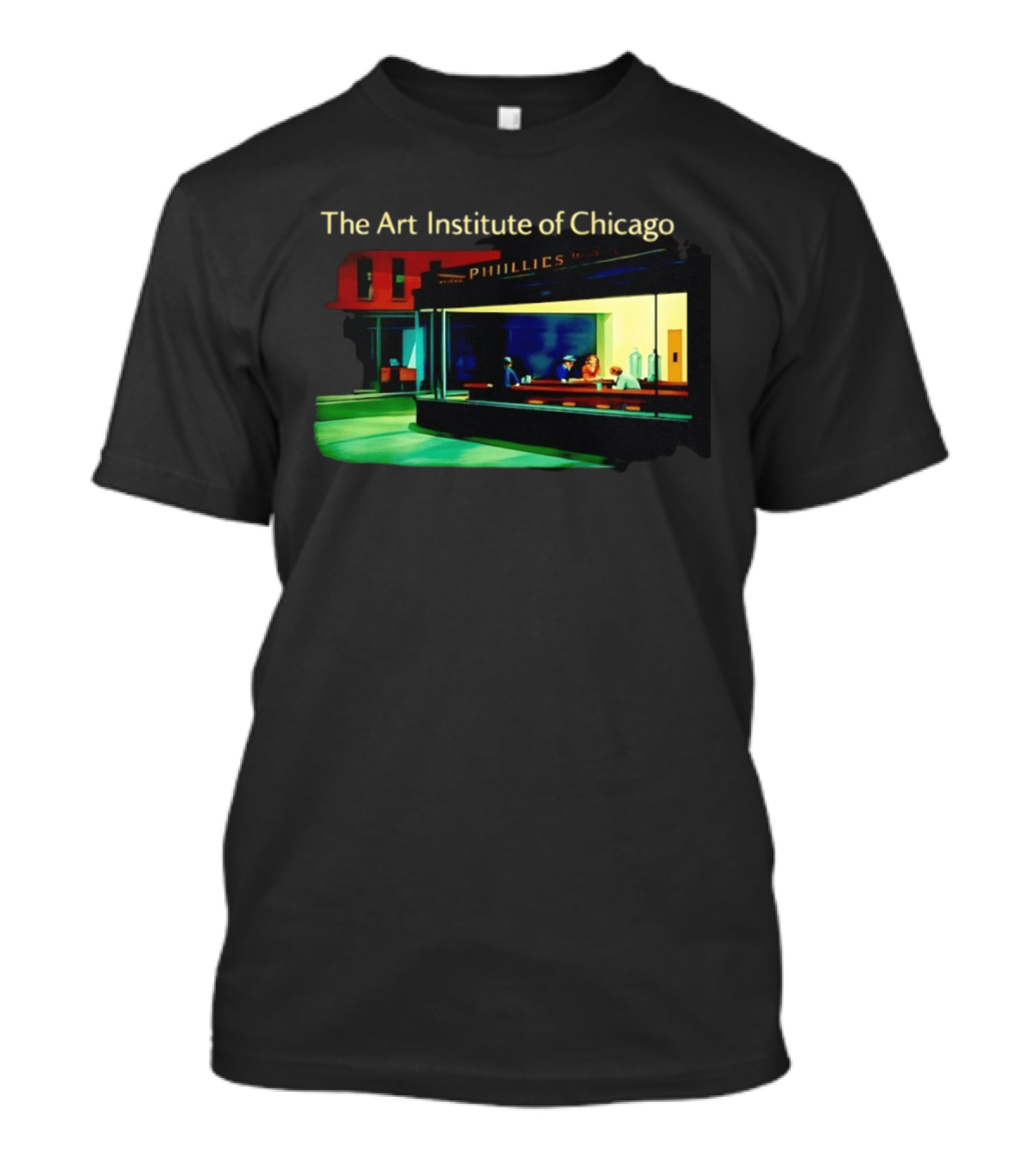 The Art Institute Of Chicago Nighthawks Phillies T-Shirt