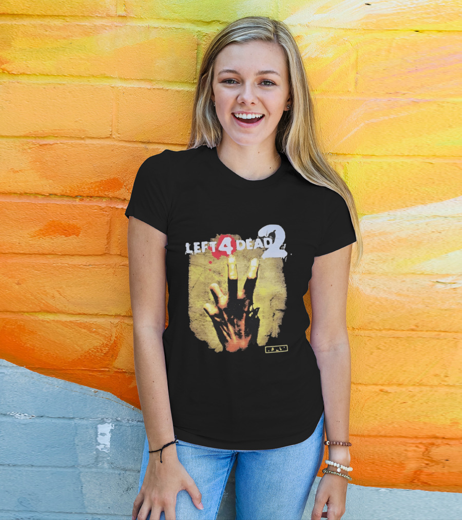 Left 4 Dead 2 Zombie Hand Valve Video Game Survival T-Shirt