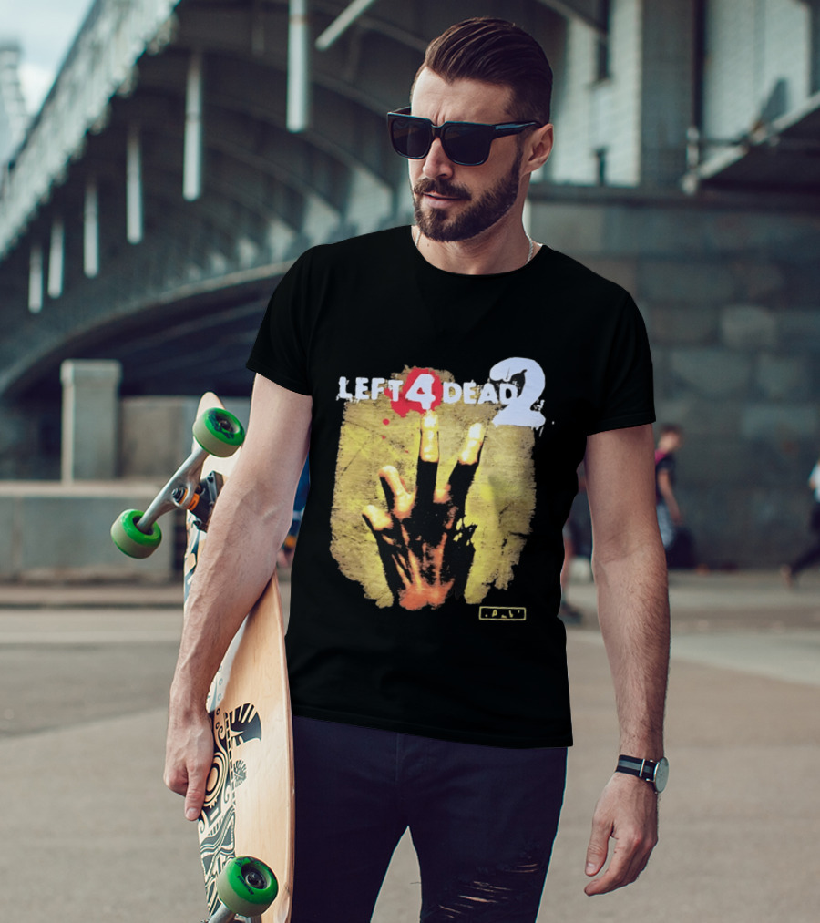 Left 4 Dead 2 Zombie Hand Valve Video Game Survival T-Shirt
