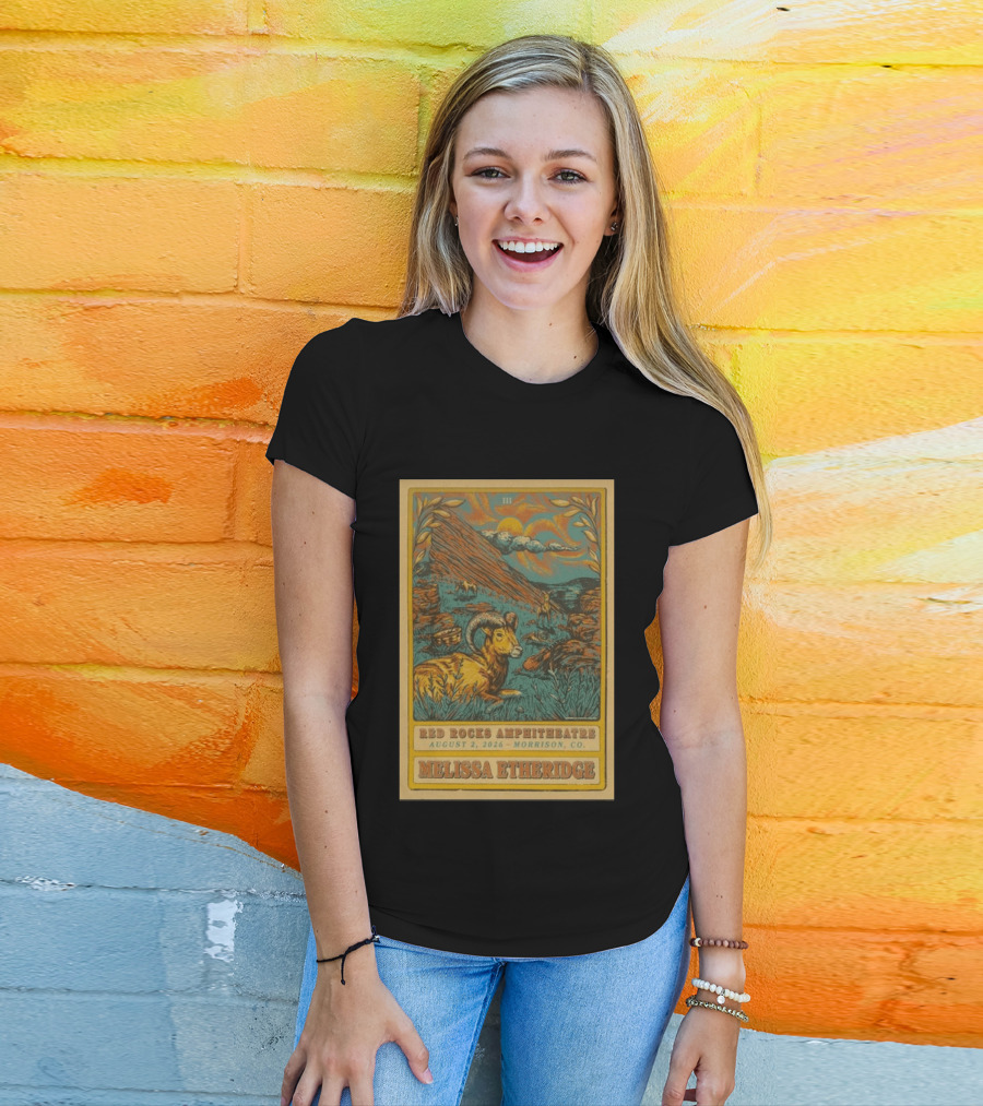 Melissa Etheridge Red Rocks Amphitheatre Morrison CO August 2 2026 T-Shirt