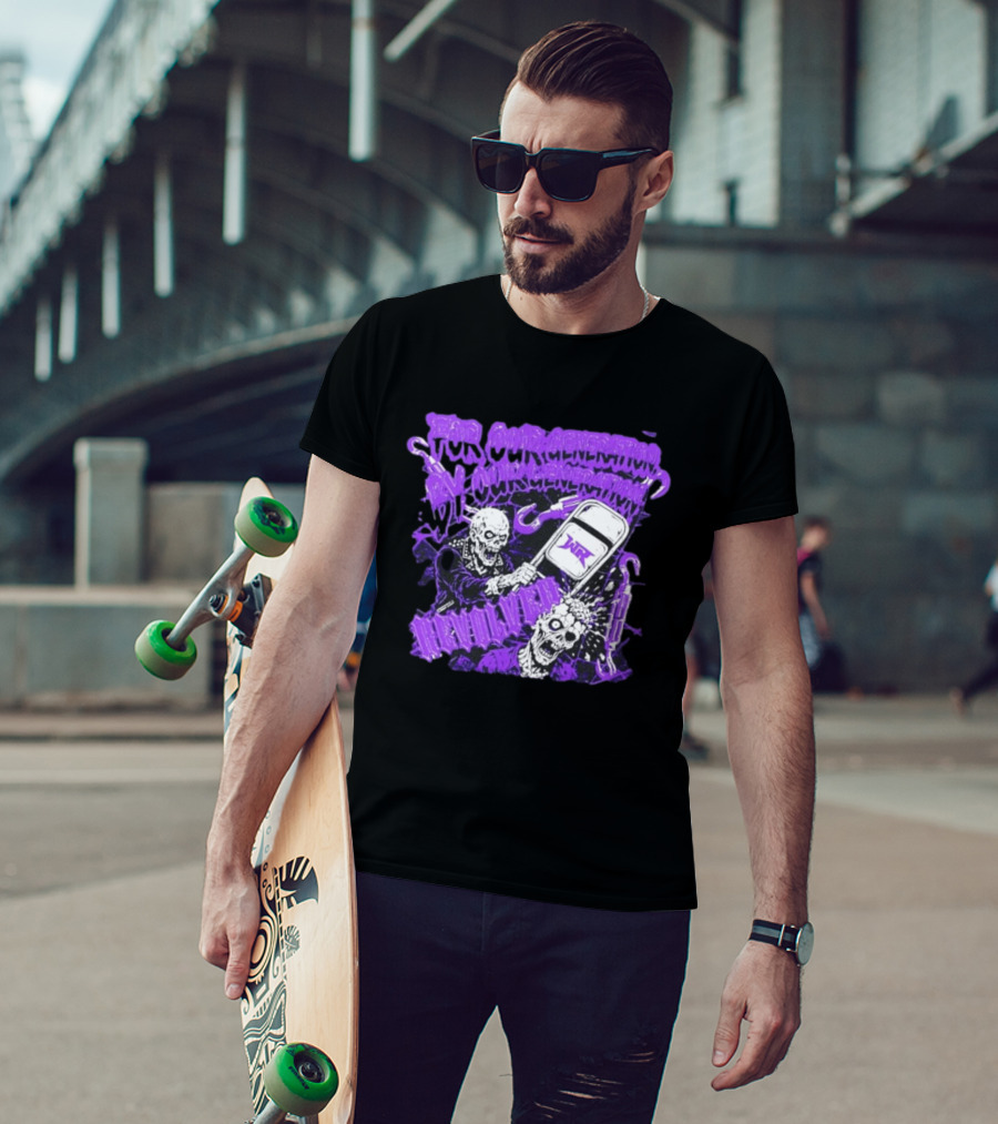 Wrestling Revolver For Our Generation Skeletons Purple T-Shirt