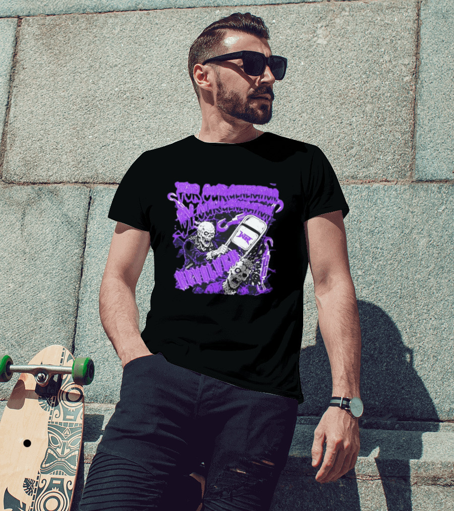 Wrestling Revolver For Our Generation Skeletons Purple T-Shirt
