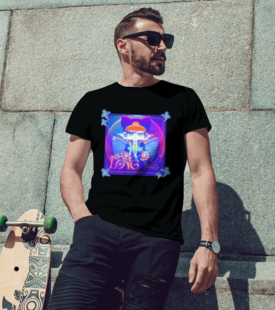 So Long YonKaGor Vibrant Anime Cat With Butterfly Aura T-Shirt