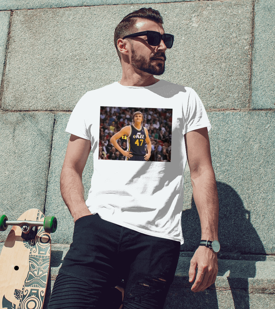 Andrei Kirilenko No. 47 AK 47 Utah Jazz Classic NBA Basketball T-Shirt