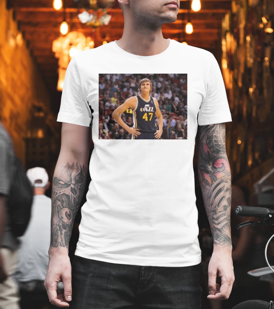 Andrei Kirilenko No. 47 AK 47 Utah Jazz Classic NBA Basketball T-Shirt