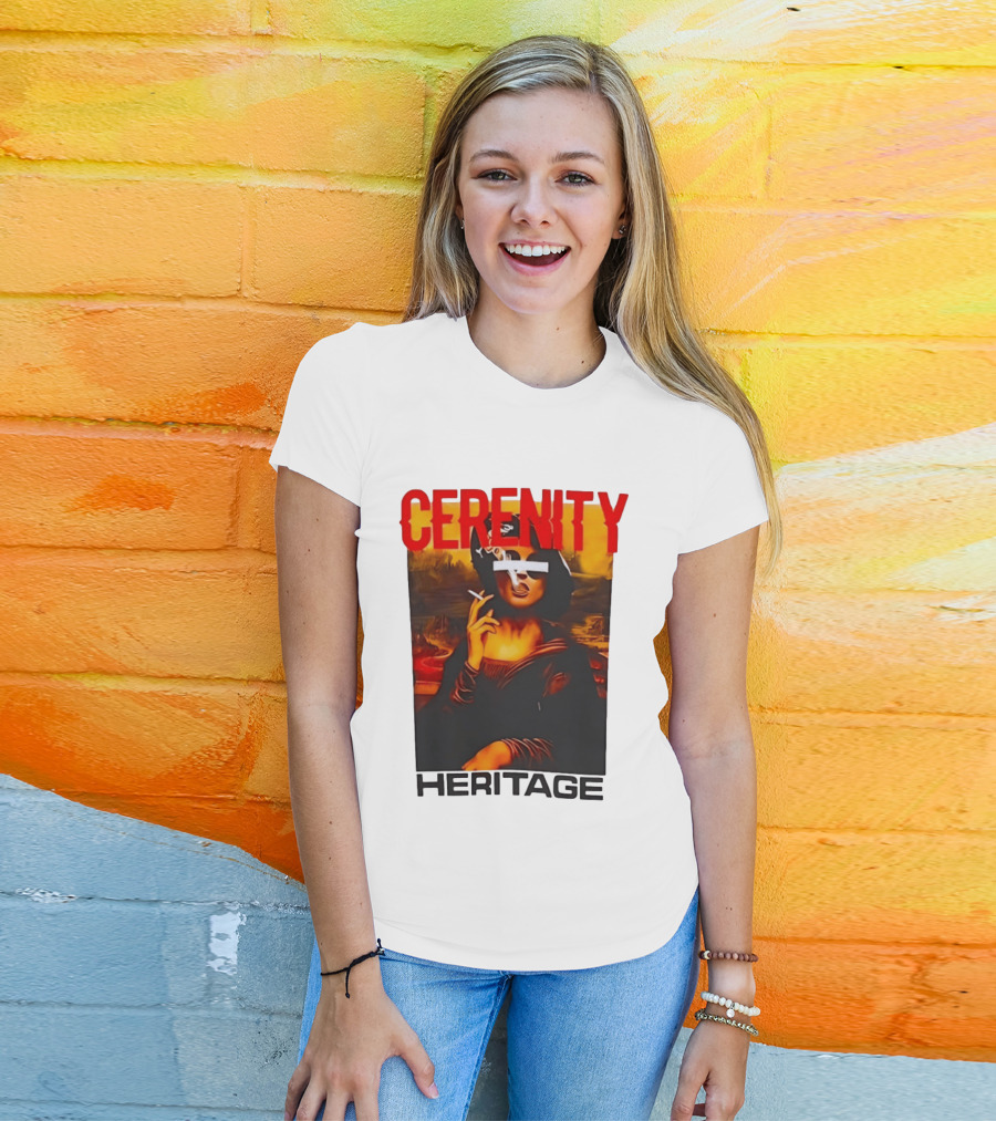 Cerenity Heritage Mona Lisa Smoking T-Shirt