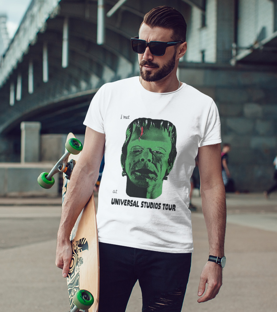 I Met Frankenstein At Universal Studios Tour Monster Fan Souvenir T-Shirt