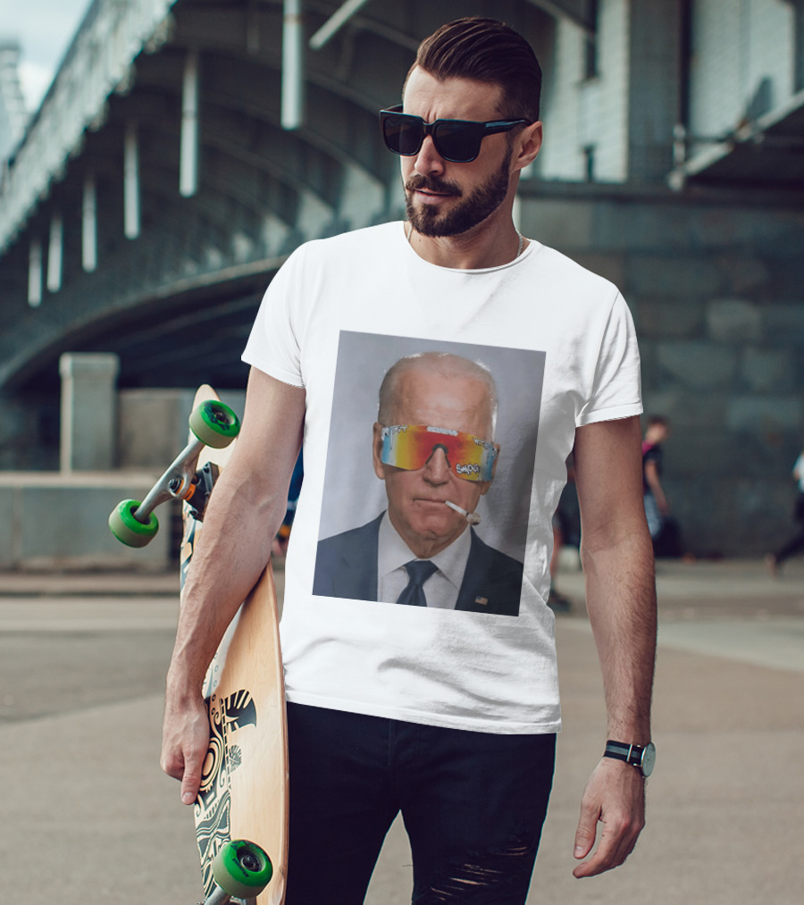 Joe Biden Pit Viper Sunglasses Smoking Pipe President T-Shirt