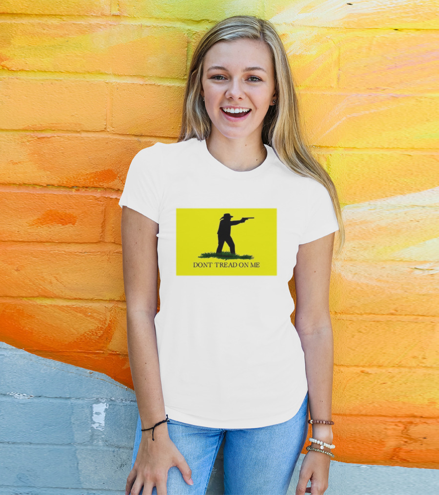 Jordan Salinas Don't Tread On Me Cowboy Silhouette Yellow T-Shirt
