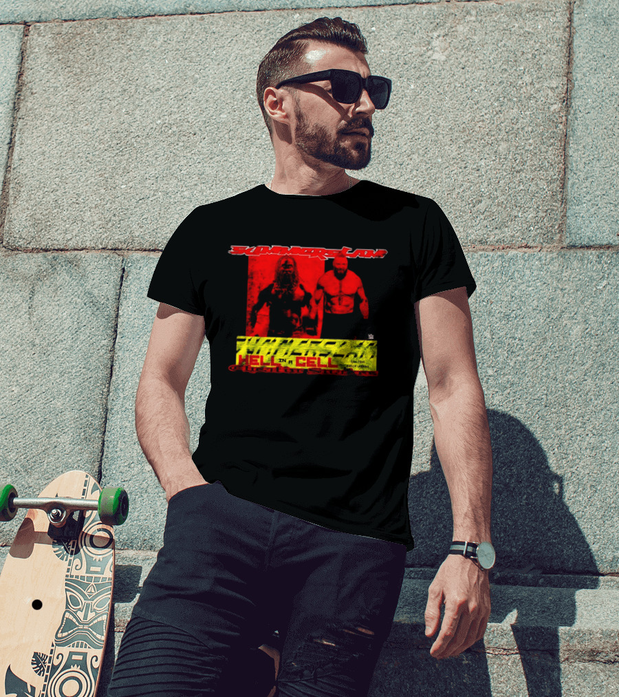 SummerSlam Hell In A Cell Brock Lesnar Oba Femi Cheatin Snakez T-Shirt