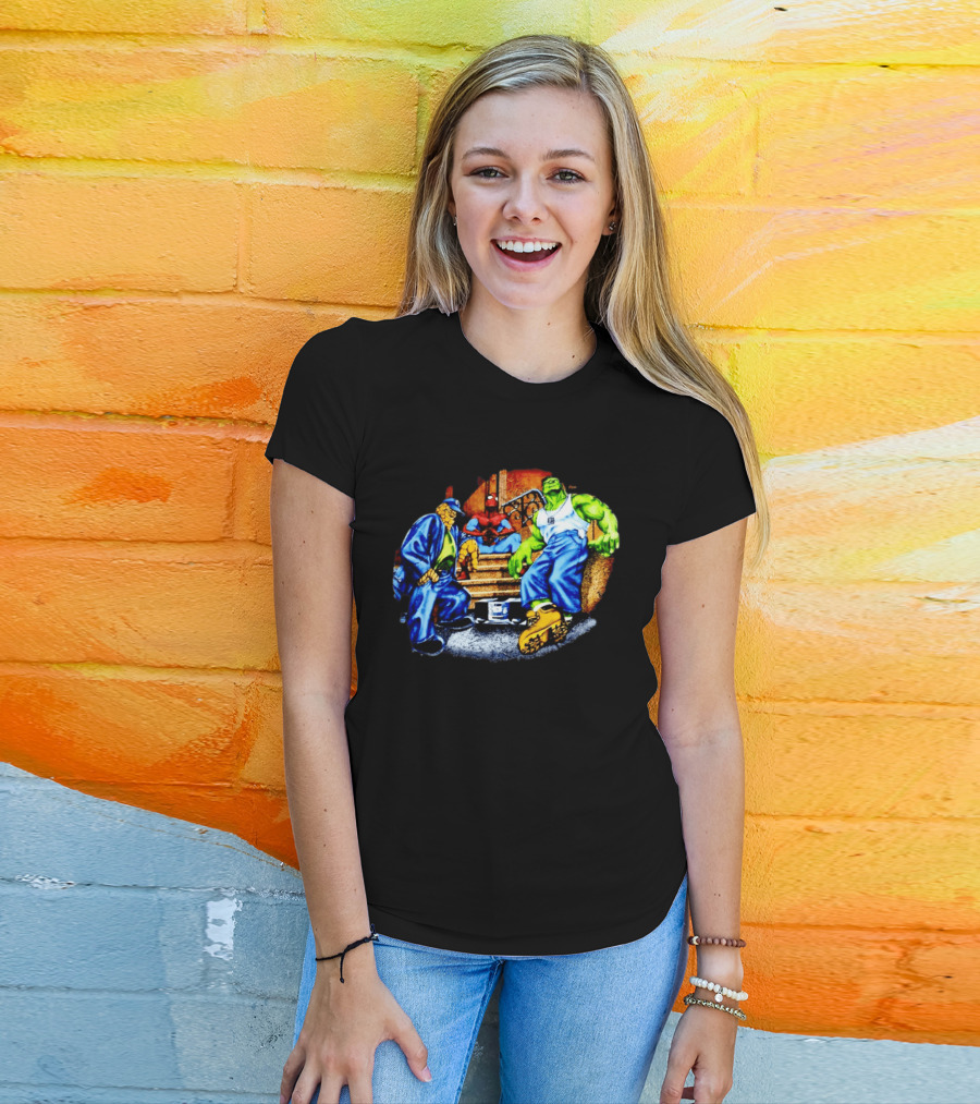 Marvel The Thing Spider Man Hulk Hip Hop T-Shirt