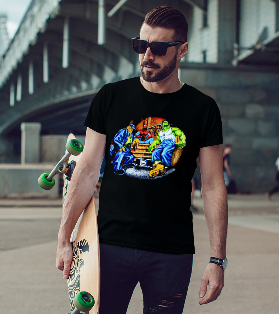 Marvel The Thing Spider Man Hulk Hip Hop T-Shirt
