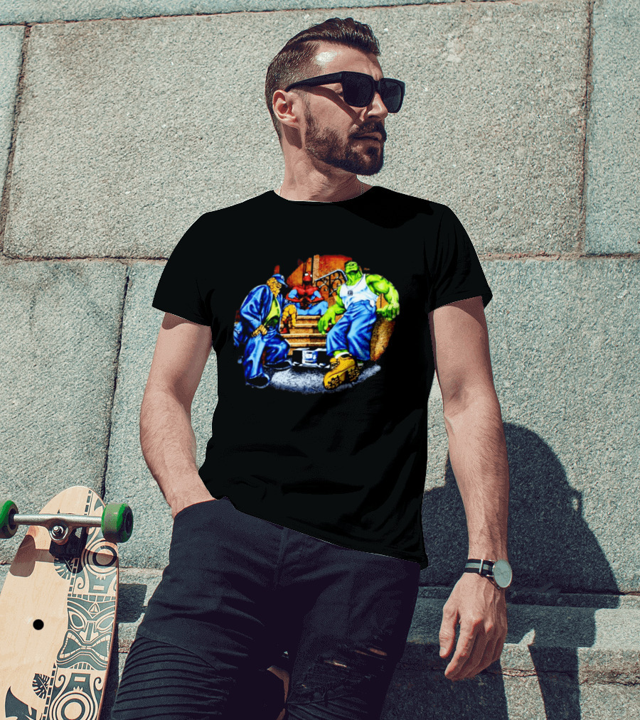 Marvel The Thing Spider Man Hulk Hip Hop T-Shirt