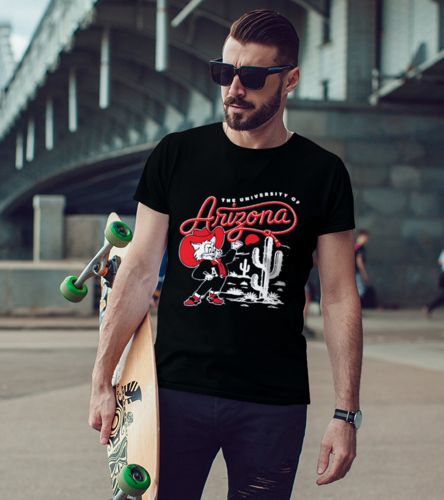 The University Of Arizona Wildcats Cowboy Cactus Scene T-Shirt