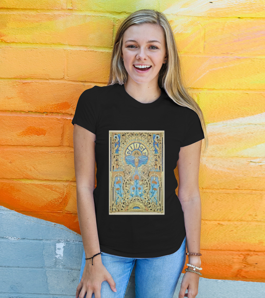 Goose September 27th 2025 PNC Music Pavilion Charlotte NC Tour Art Deco T-Shirt