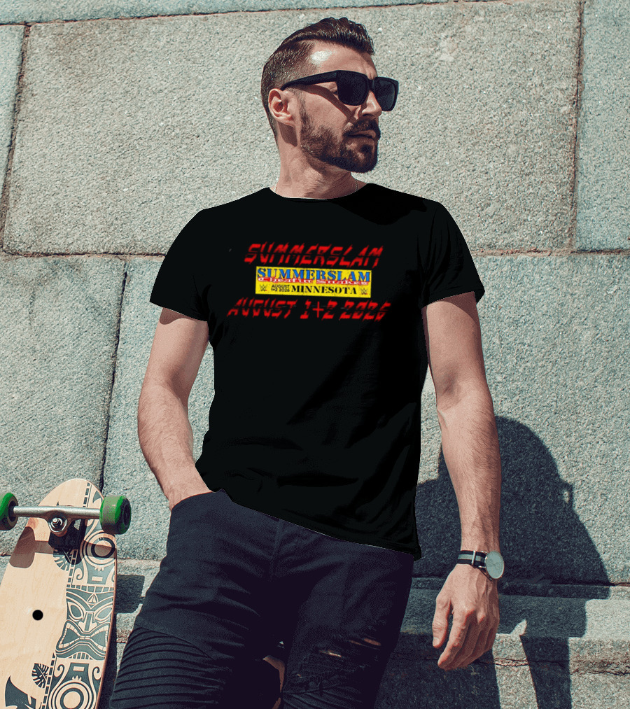 WWE SummerSlam Cattle Stakes Minnesota August 1 2 2026 T-Shirt