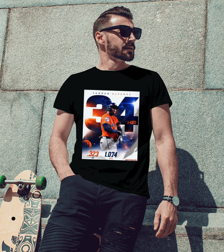 Yordan Alvarez 34 HR .323 BA 1.074 OPS Astros T-Shirt