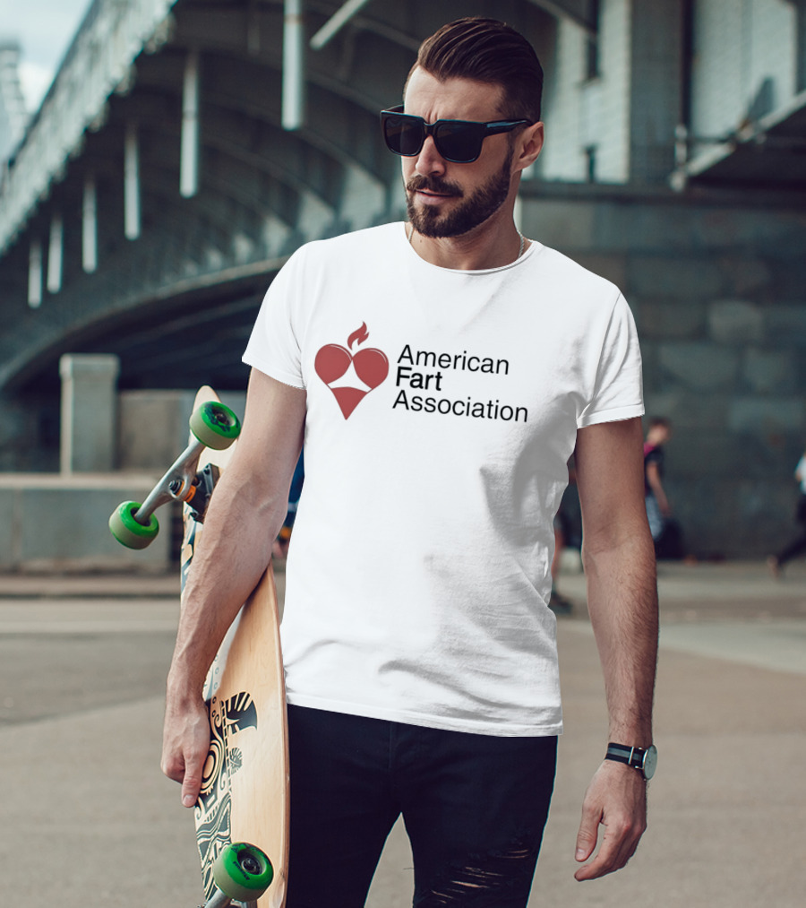 American Fart Association Heart Flame T-Shirt