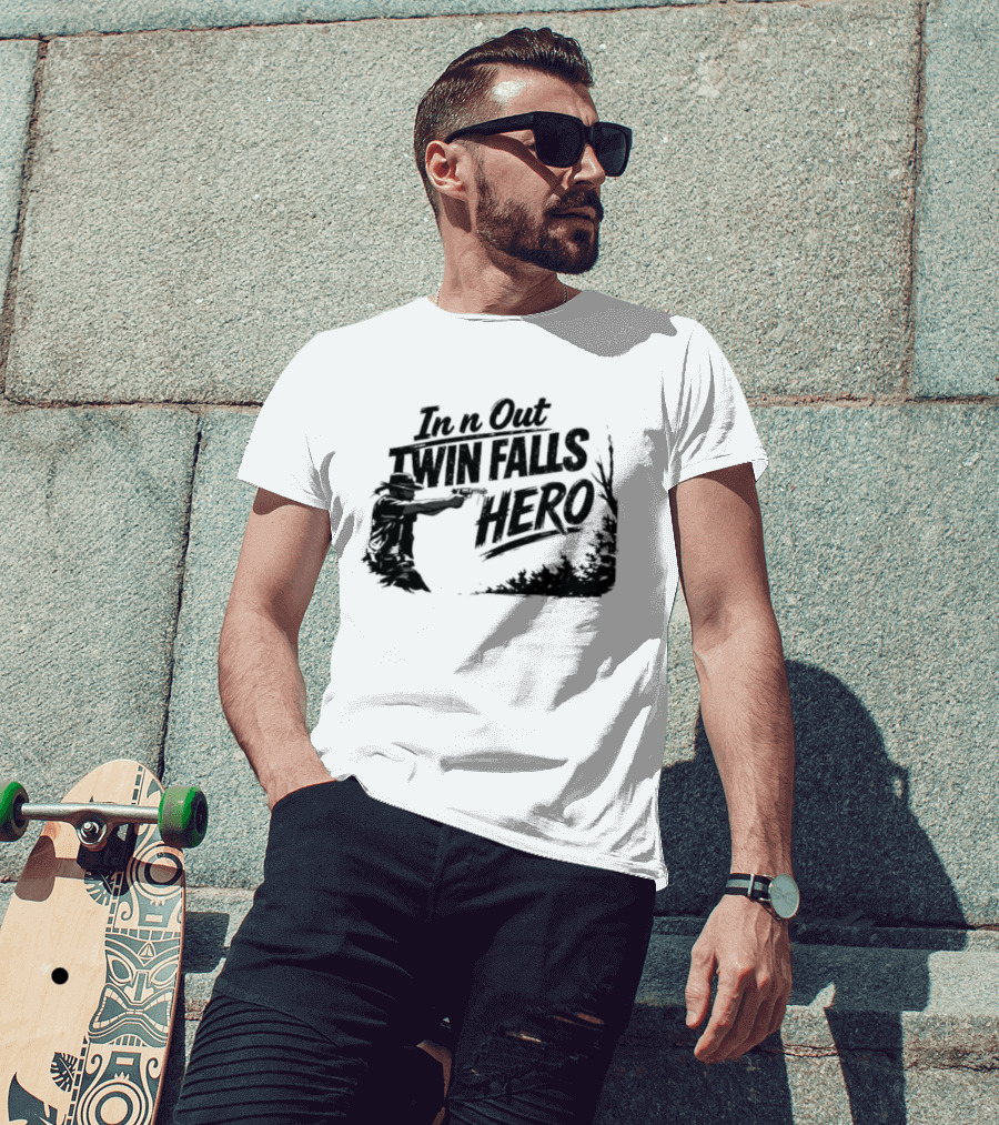 In N Out Twin Falls Hero Jordan Salinas Idaho T-Shirt