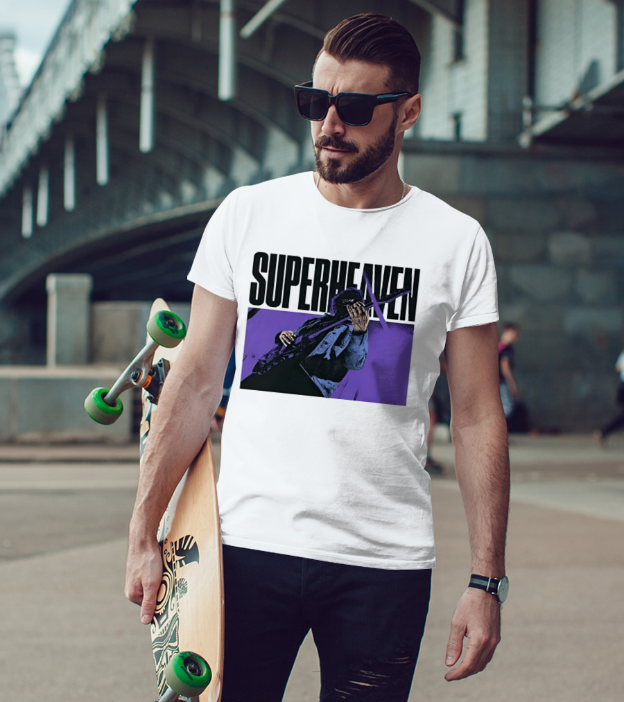 Superheaven Guitarist Performance Alternative Rock Purple Aesthetic T-Shirt