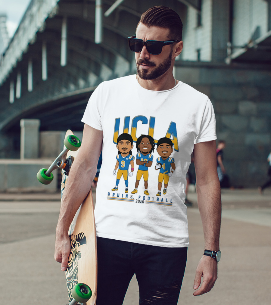 UCLA Bruins Football 2026 Players Cartoon Characters T-Shirt