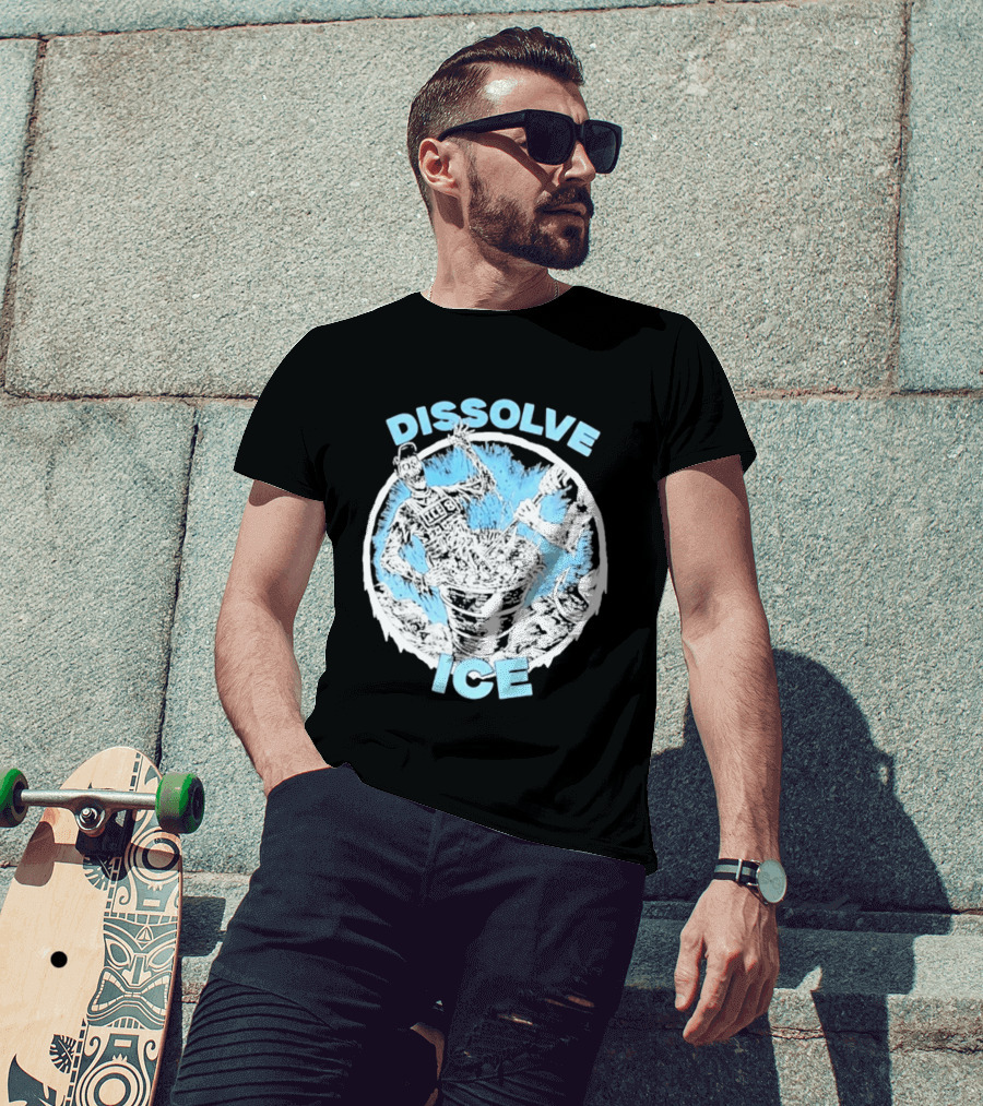 Dissolve Ice Undead Horror Bucket Stirring 2026 T-Shirt