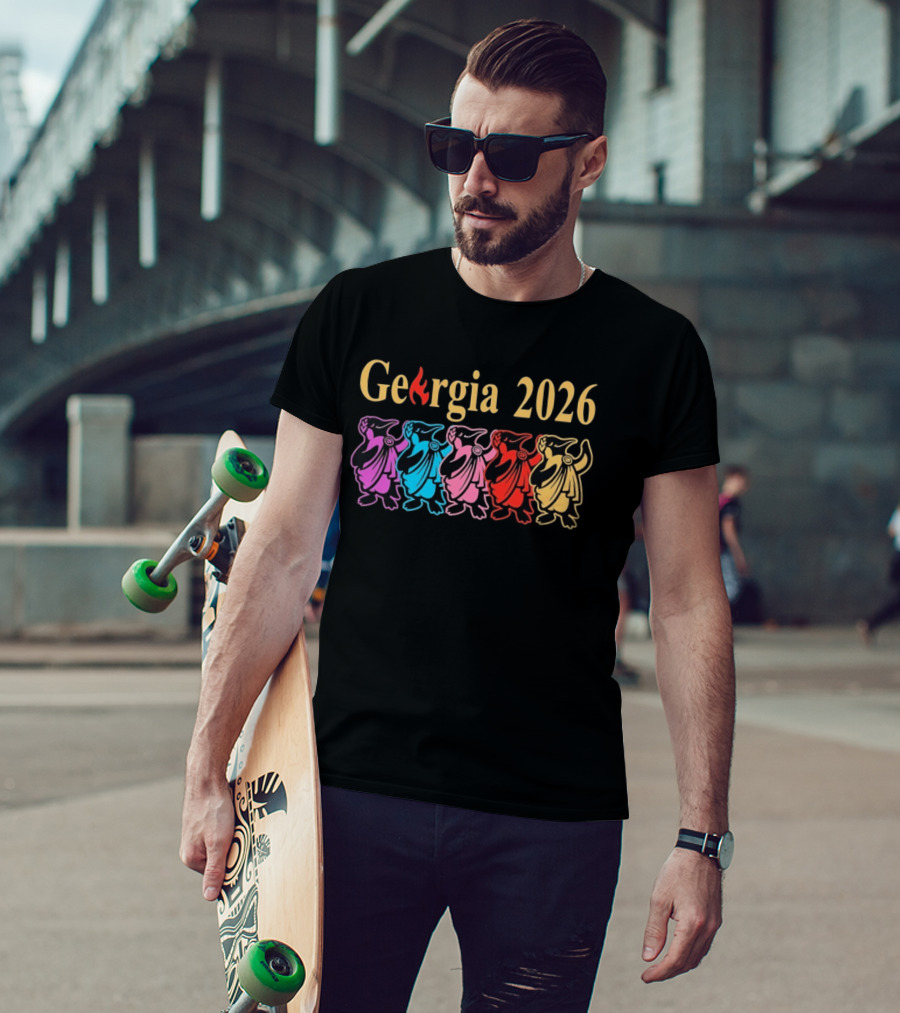 Georgia 2026 Colorful Penguin Lineup T-Shirt