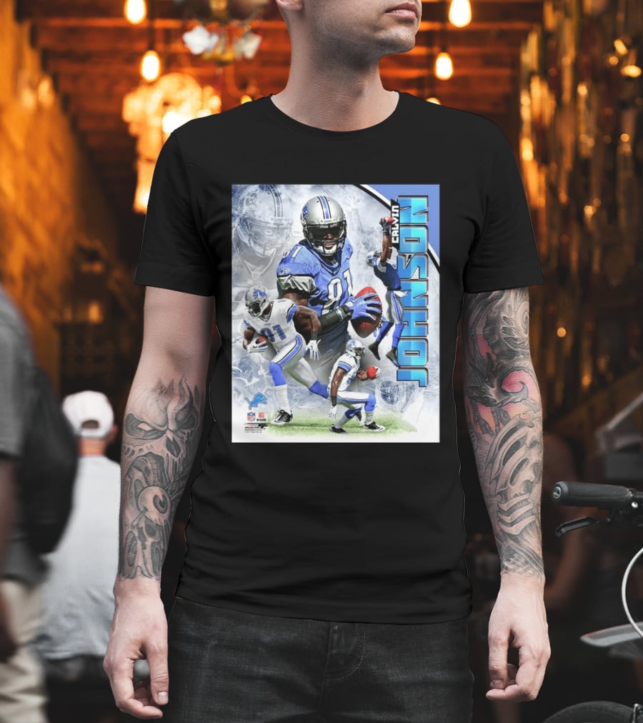 Calvin Johnson Detroit Lions NFL Football Superstar T-Shirt