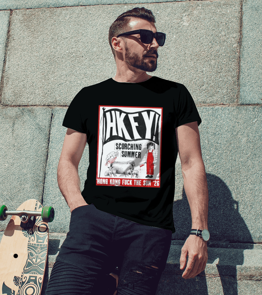 HKFY Scorching Summer Hong Kong Fuck The Sun 26 With Girl In Red Overalls And Sheep T-Shirt