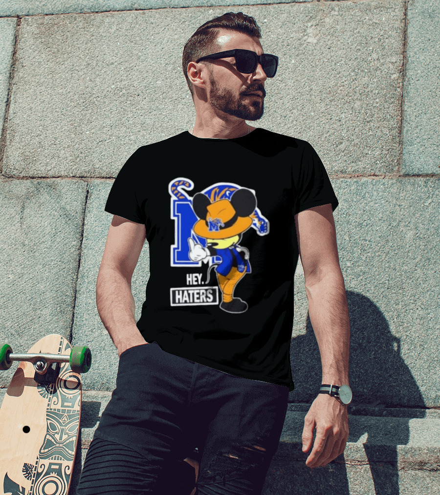 Mickey Hey Haters Memphis Tigers Football Fan T-Shirt