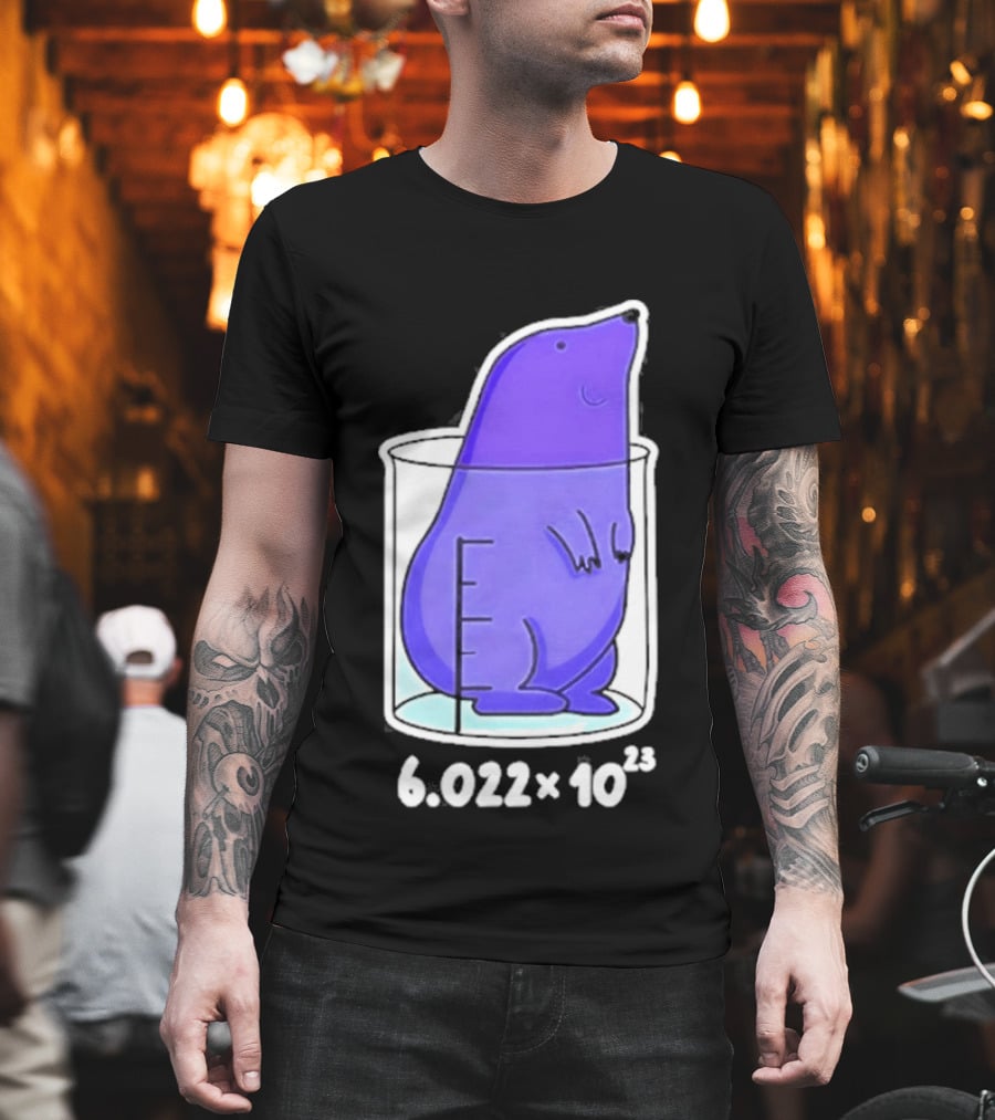 Mole 6.022 X 10²³ Avogadro Chemistry Beaker T-Shirt