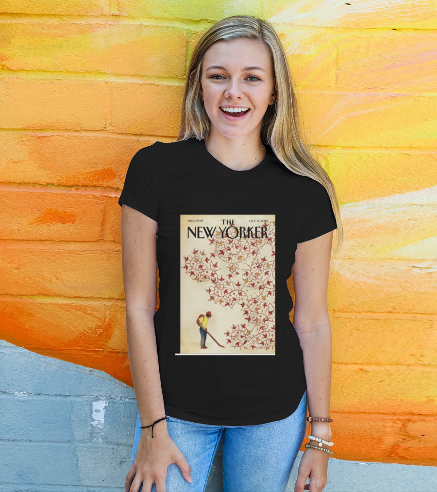 The New Yorker October 13 2025 Brian Stauffer Winds Of Change Vintage Cover T-Shirt