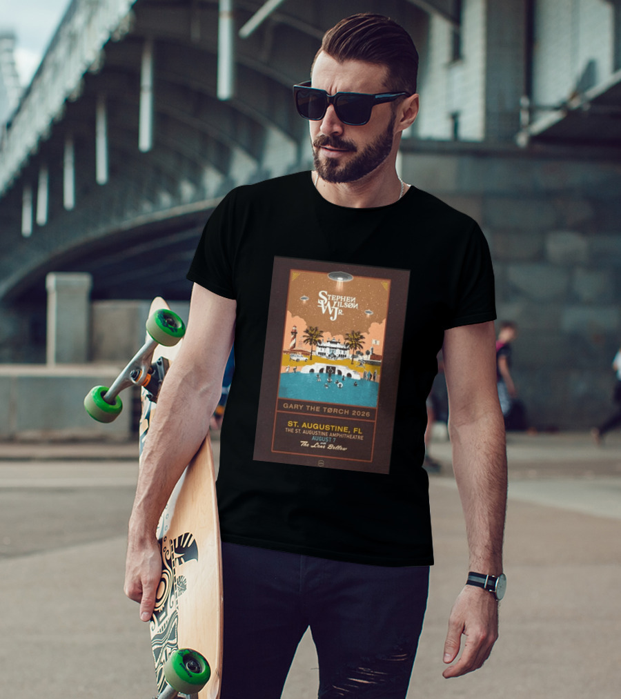Stephen Wilson Jr St. Augustine Amphitheatre August 7 2026 Gary The Torch The Lone Bellow T-Shirt