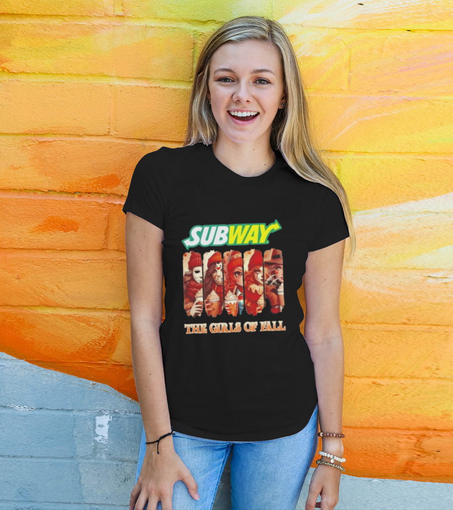 Trendy Subway The Girls Of Fall Cosplay Halloween T-Shirt