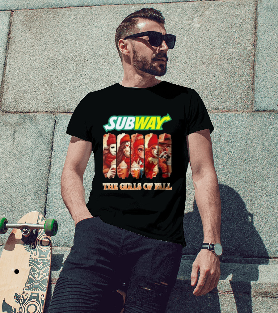 Trendy Subway The Girls Of Fall Cosplay Halloween T-Shirt