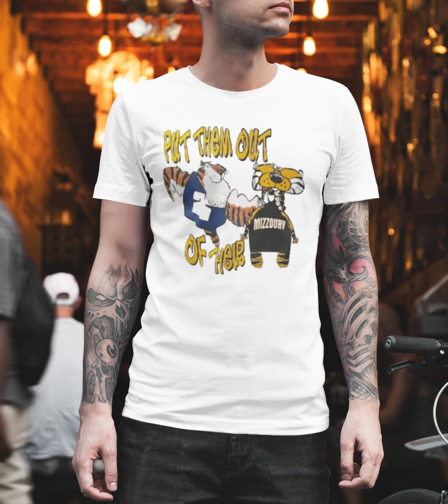 Put Them Out Of Their Mizzoury Auburn Tigers Missouri Tigers T-Shirt