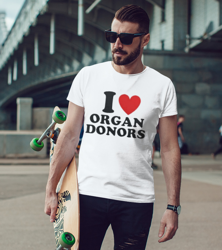 Buffalo Sabres I Love Organ Donors White T-Shirt