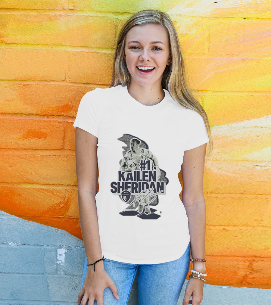 Kailen Sheridan North Carolina Courage #1 Signature Collection T-Shirt