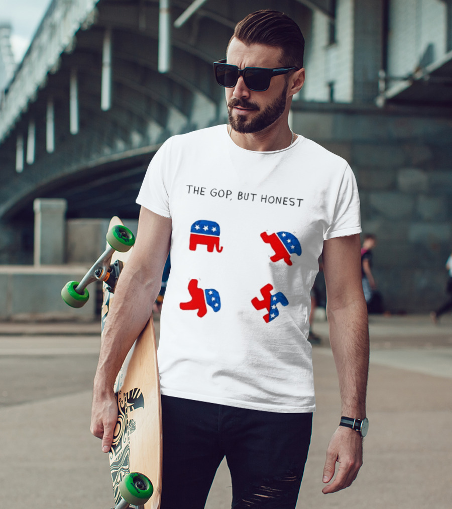 The GOP But Honest Republican Elephant Evolution T-Shirt