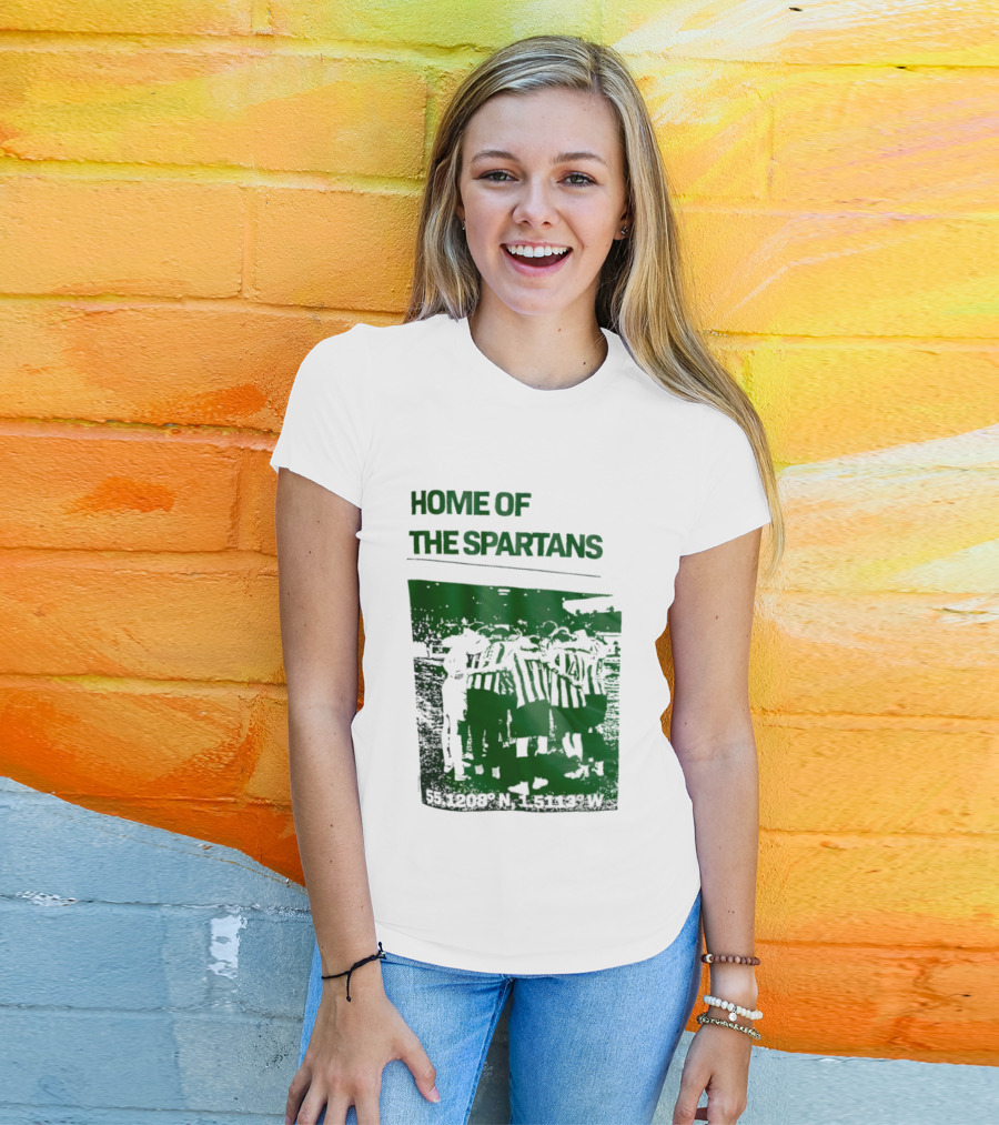 Home Of The Spartans 55.1208° N 15113° W T-Shirt